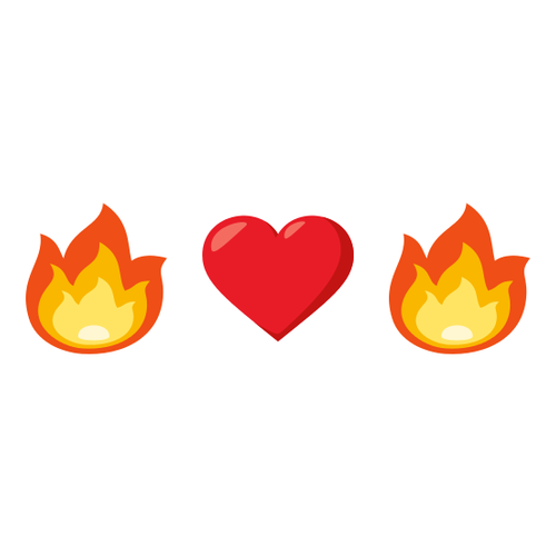 🔥❤🔥 Emoji Domain EmojiOne rendering