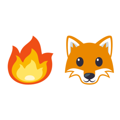 🔥🦊 Emoji Domain EmojiOne rendering