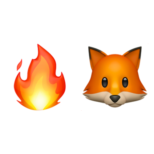 🔥🦊 Emoji Domain iOS rendering