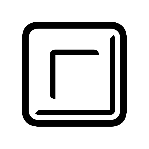 🔳 Emoji Domain black and white Symbola rendering