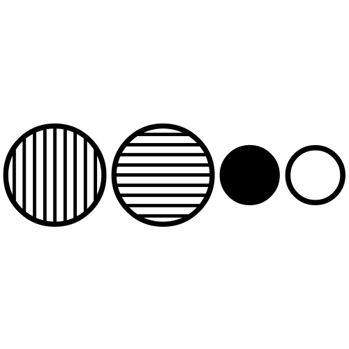 🔴🔵⚫⚪ Emoji Domain black and white Symbola rendering