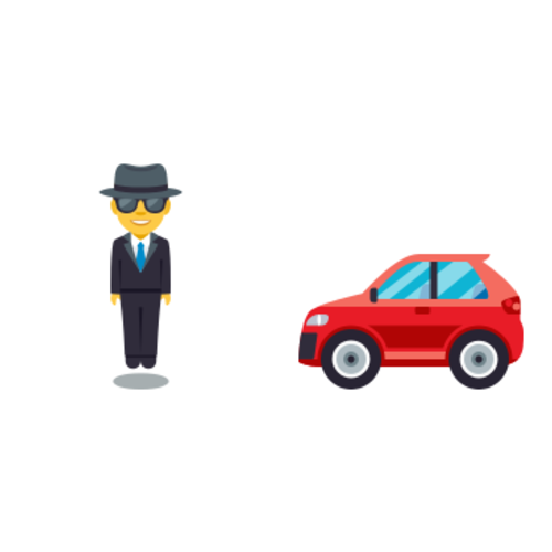 🕴🚗 Emoji Domain EmojiOne rendering