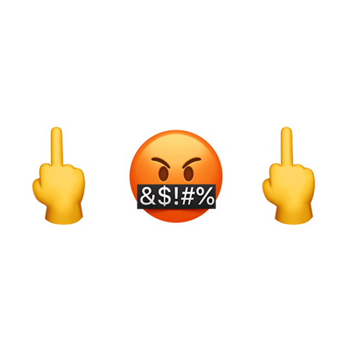 🖕🤬🖕 Emoji Domain iOS rendering