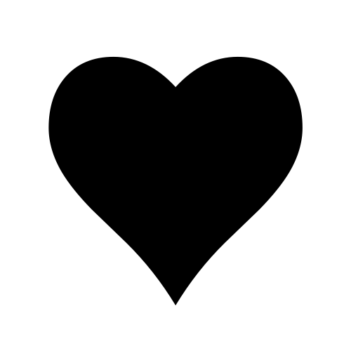 🖤 Emoji Domain black and white Symbola rendering