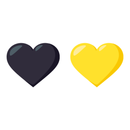 🖤💛 Emoji Domain EmojiOne rendering