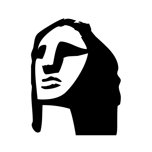 🗿 Emoji Domain black and white Symbola rendering