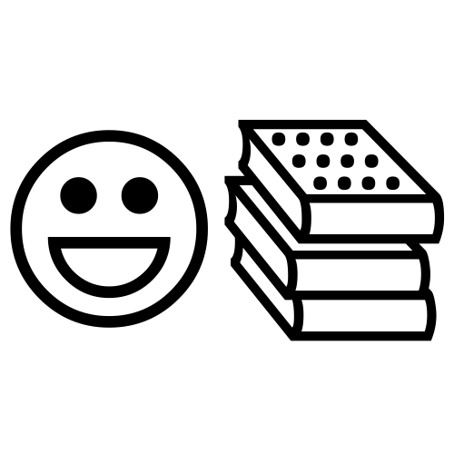 😃📚 Emoji Domain black and white Symbola rendering