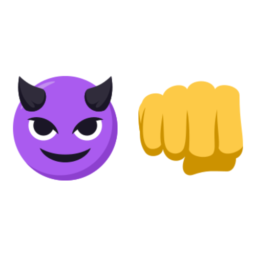 😈👊 Emoji Domain EmojiOne rendering