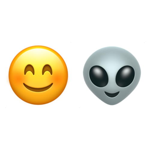 😊👽 Emoji Domain iOS rendering
