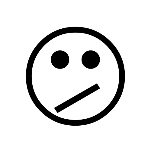 😕 Emoji Domain black and white Symbola rendering