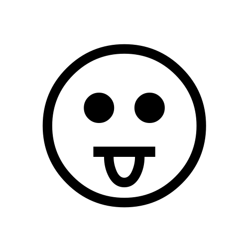 😛 Emoji Domain black and white Symbola rendering