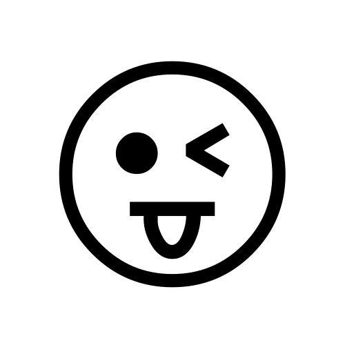 😜 Emoji Domain black and white Symbola rendering