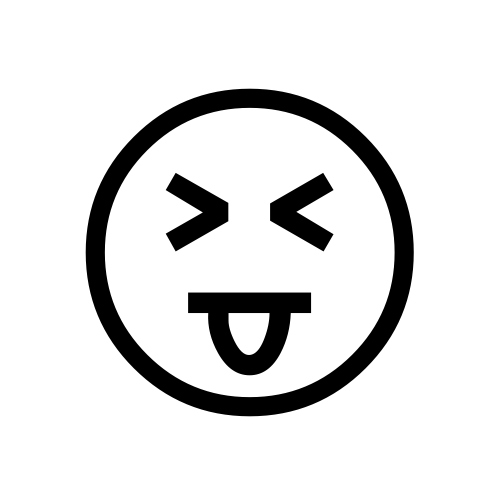 😝 Emoji Domain black and white Symbola rendering
