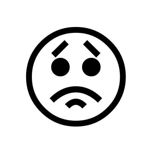 😟 Emoji Domain black and white Symbola rendering