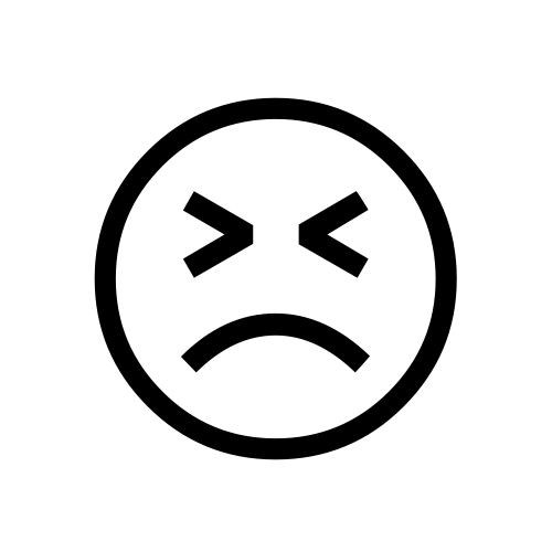 😣 Emoji Domain black and white Symbola rendering