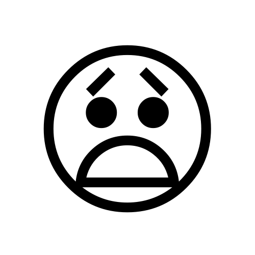 😧 Emoji Domain black and white Symbola rendering