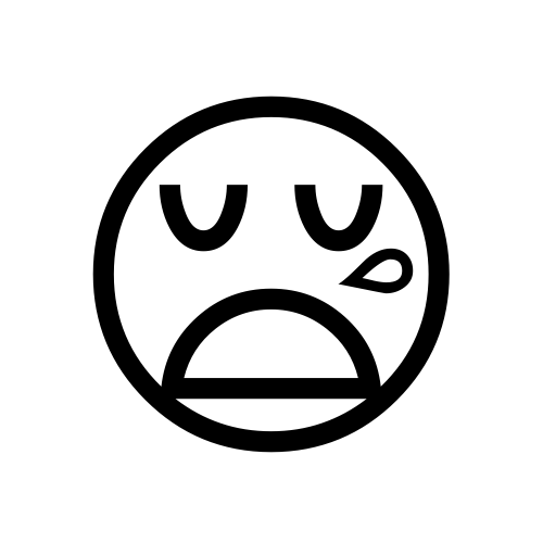 😪 Emoji Domain black and white Symbola rendering