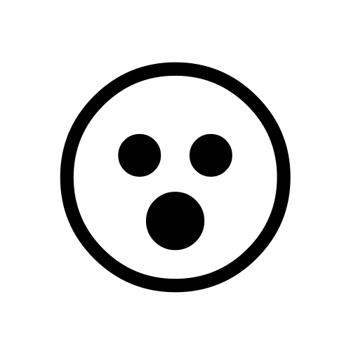 😮 Emoji Domain black and white Symbola rendering