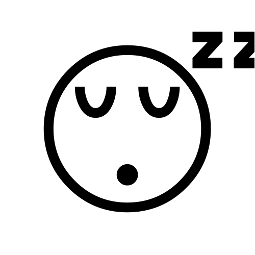 😴 Emoji Domain black and white Symbola rendering
