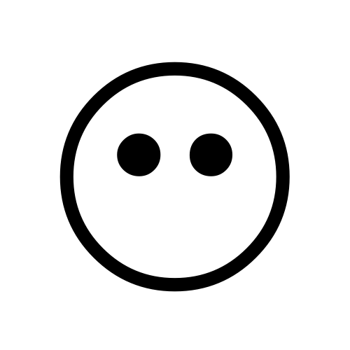 😶 Emoji Domain black and white Symbola rendering