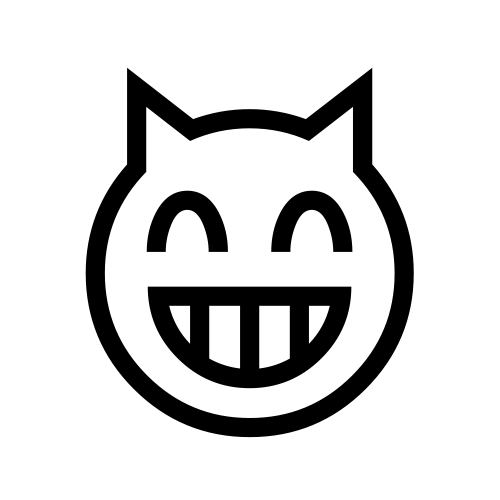 😸 Emoji Domain black and white Symbola rendering