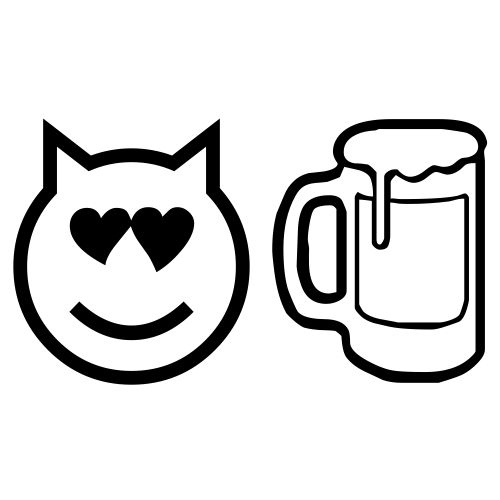 😻🍺 Emoji Domain black and white Symbola rendering
