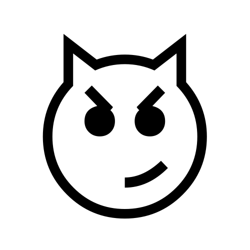 😼 Emoji Domain black and white Symbola rendering