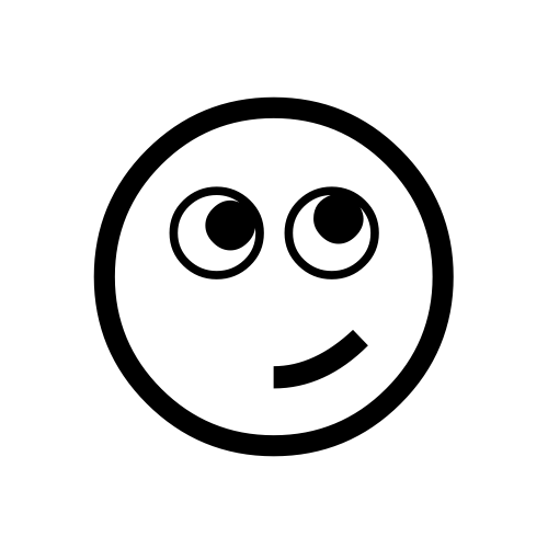 🙄 Emoji Domain black and white Symbola rendering
