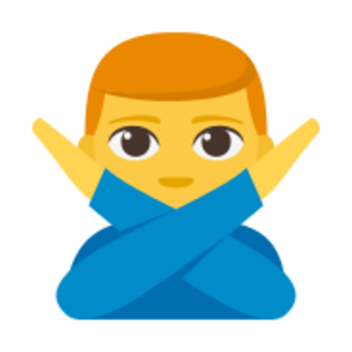 🙅‍♂ Emoji Domain EmojiOne rendering