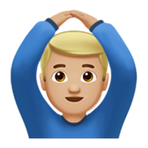🙆🏼‍♂ Emoji Domain iOS rendering