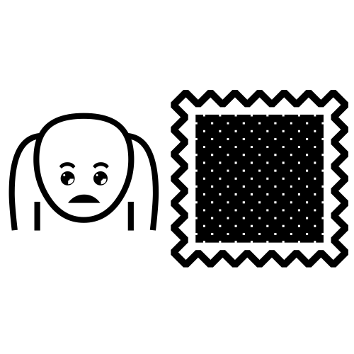 🙍🏿 Emoji Domain black and white Symbola rendering