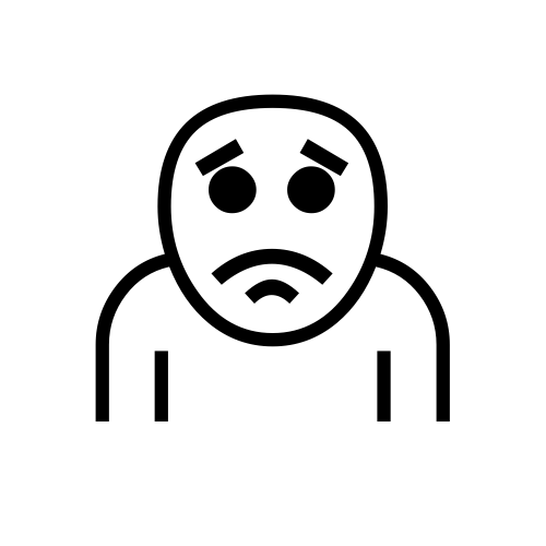 🙎 Emoji Domain black and white Symbola rendering