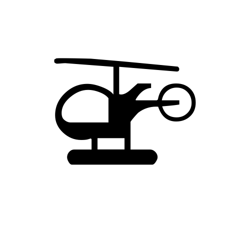 🚁 Emoji Domain black and white Symbola rendering