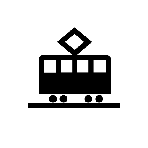 🚋 Emoji Domain black and white Symbola rendering