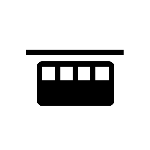🚟 Emoji Domain black and white Symbola rendering