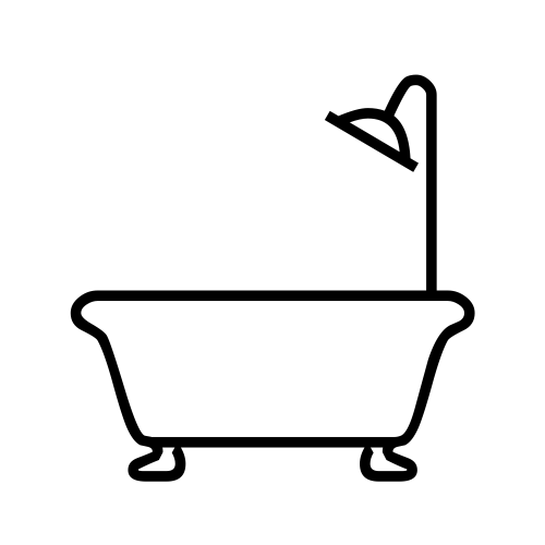 🛁 Emoji Domain black and white Symbola rendering