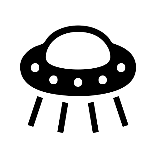 🛸 Emoji Domain black and white Symbola rendering