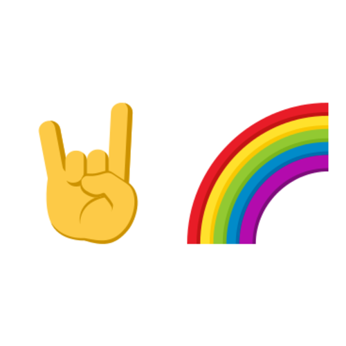 🤘🌈 Emoji Domain EmojiOne rendering