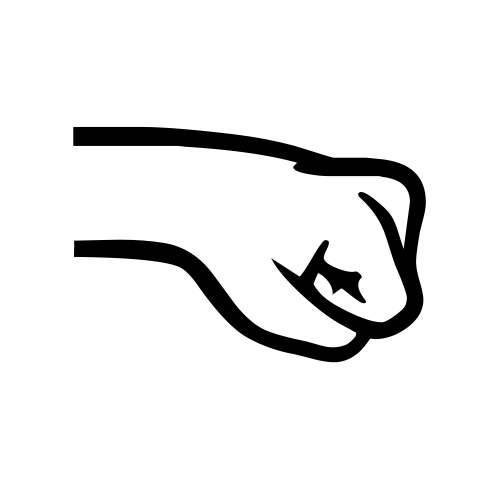 🤜 Emoji Domain black and white Symbola rendering