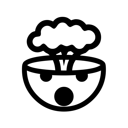 🤯 Emoji Domain black and white Symbola rendering