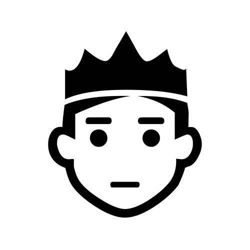 🤴 Emoji Domain black and white Symbola rendering