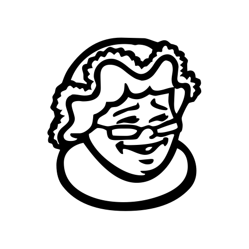 🤶 Emoji Domain black and white Symbola rendering