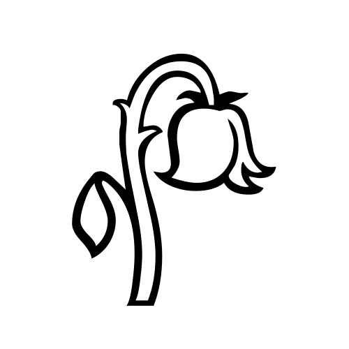 🥀 Emoji Domain black and white Symbola rendering