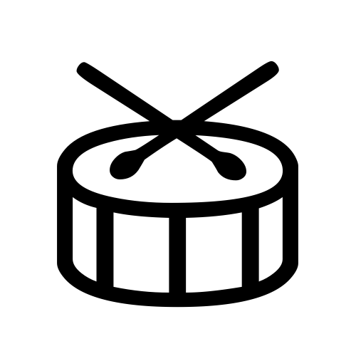 🥁 Emoji Domain black and white Symbola rendering