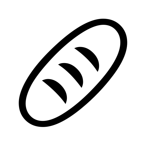🥖 Emoji Domain black and white Symbola rendering