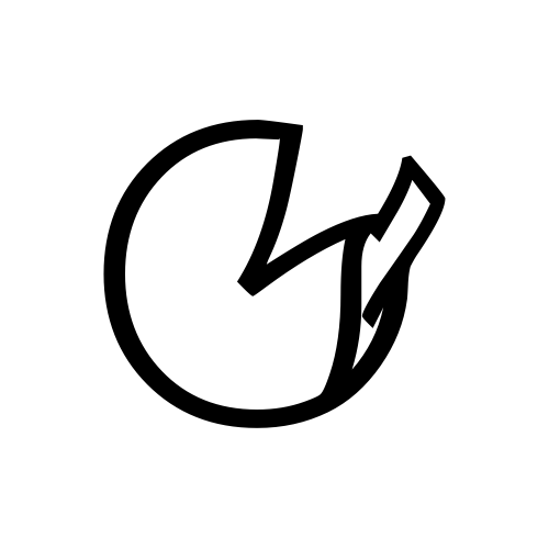 🥠 Emoji Domain black and white Symbola rendering