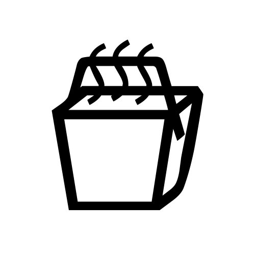 🥡 Emoji Domain black and white Symbola rendering