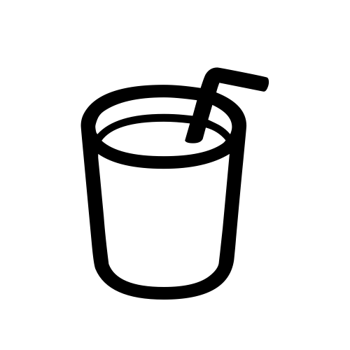 🥤 Emoji Domain black and white Symbola rendering