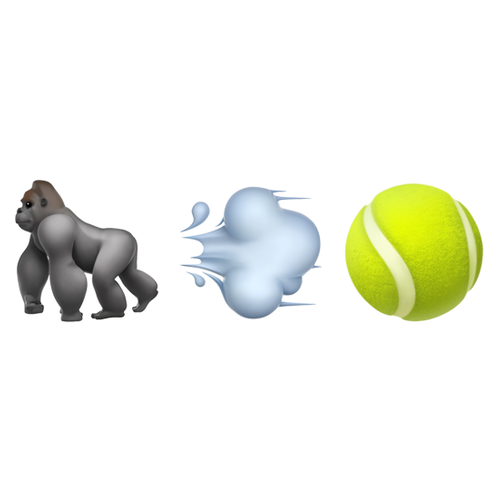 🦍💨🎾 Emoji Domain iOS rendering