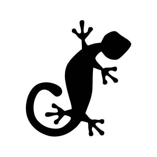 🦎 Emoji Domain black and white Symbola rendering
